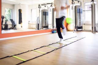 Patient beim Training